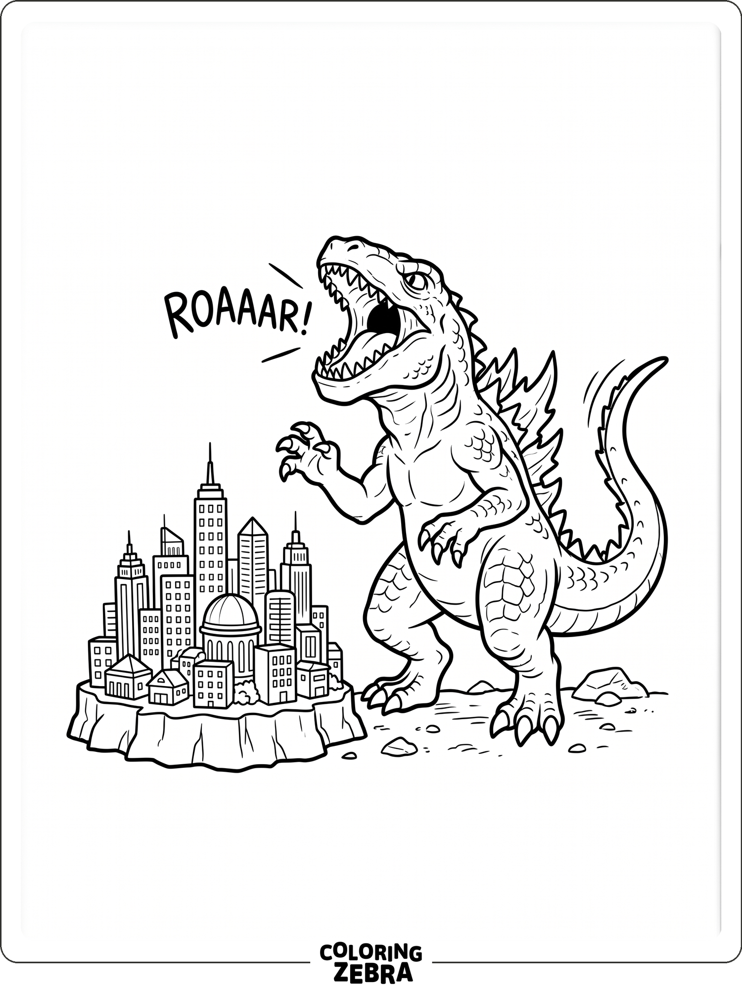 Godzilla Jr. Coloring 63 Free Godzilla Coloring Pages - Printable PDF Sheets